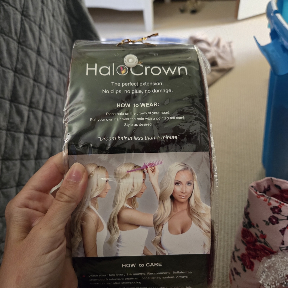 HaloCrown Hair Extensions in Brown - Picture 2 of 3